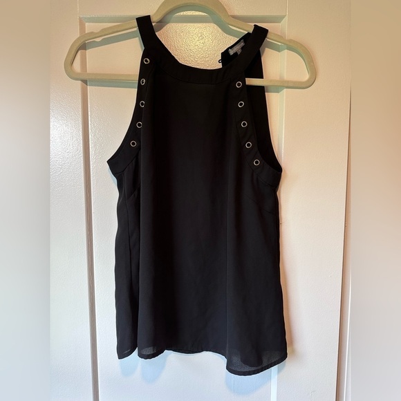 Black tank top with gold detailing - Picture 1 of 3